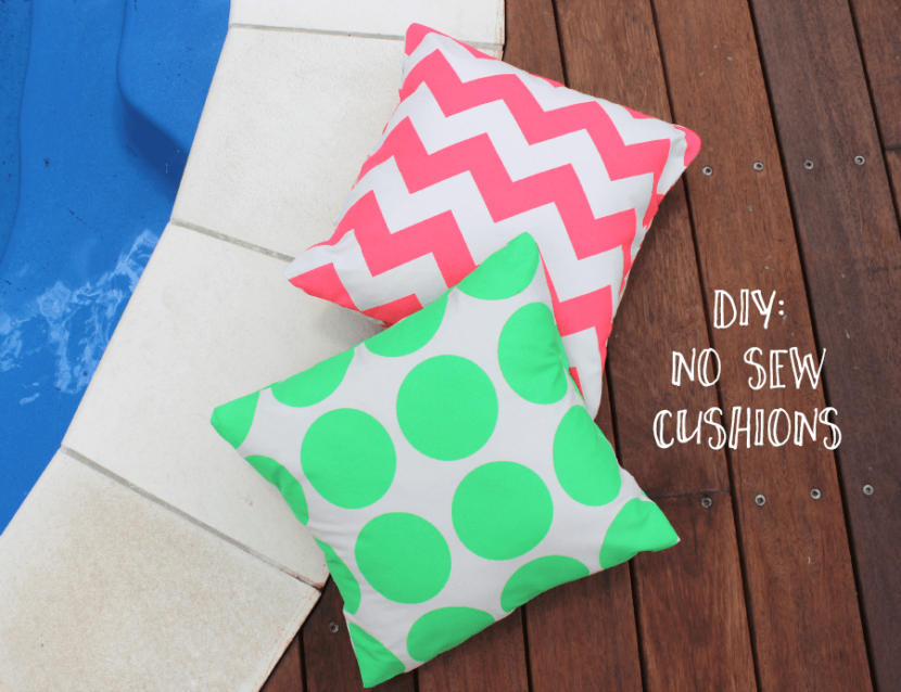 DIY No Sew Cushions