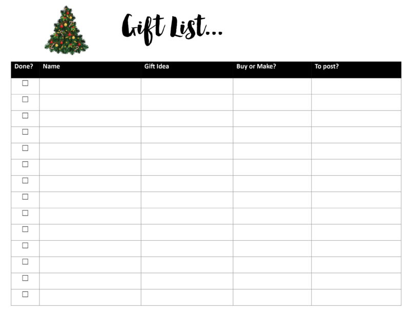 Gift List