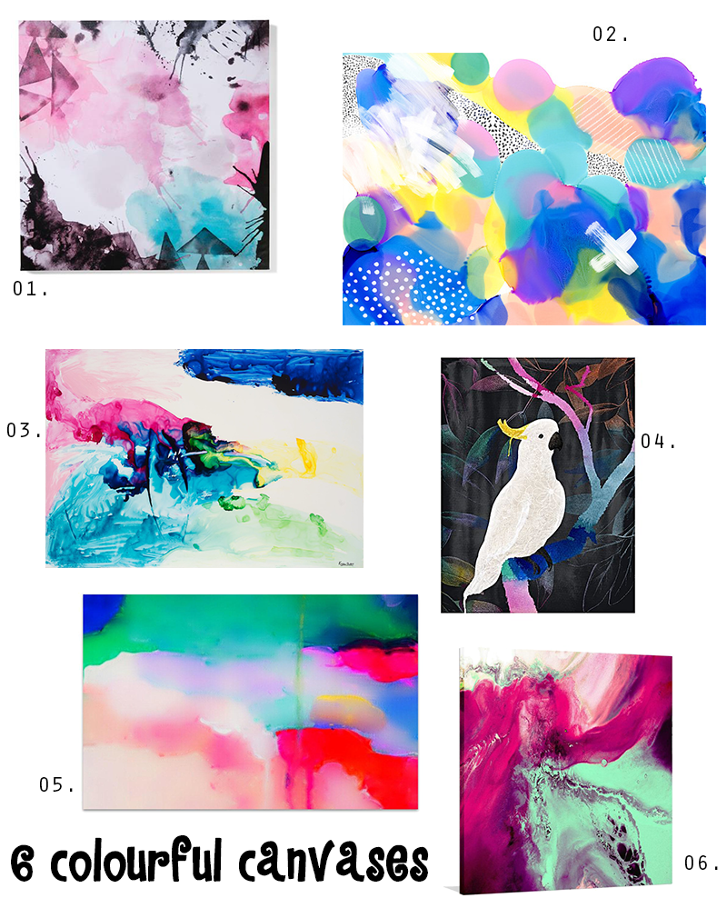 colourful canvases