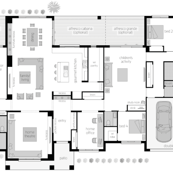 floor plan acreage style