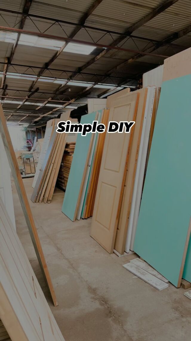 Have you got plain doors that need a bit of sparkle? Grab some pine trim, glue on, caulk the edges and paint. Make sure you measure everything to perfection.

Such a simple DIY project you can if you’re renovating.