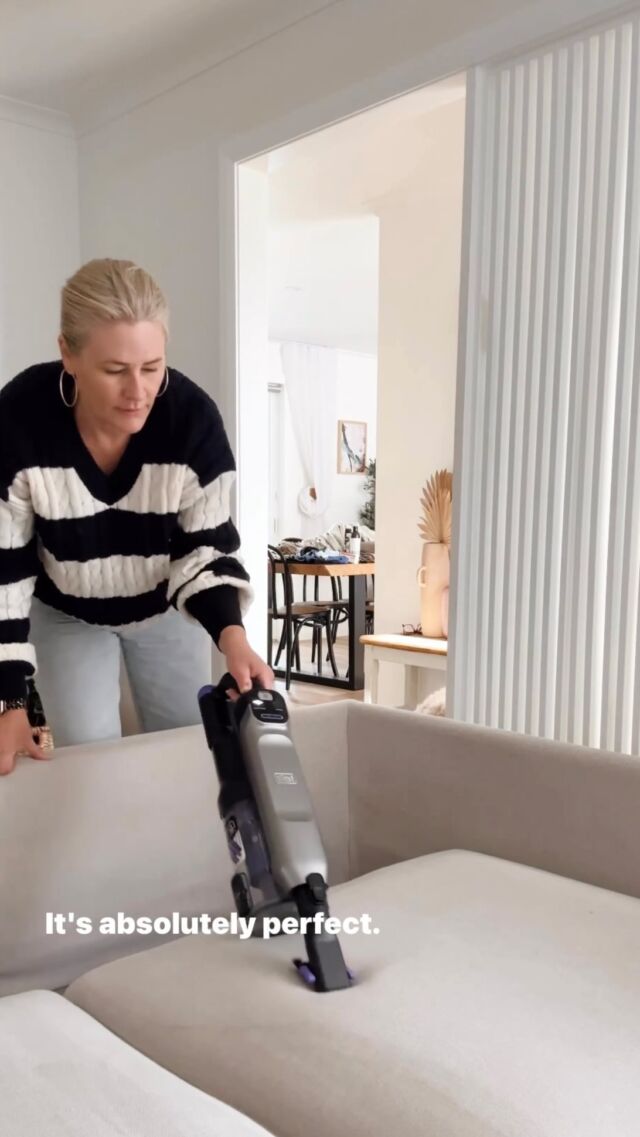Ready to elevate your cleaning game? Meet the BLACK+DECKER SUMMITSERIES Select, the award-winning cordless stick vacuum.

This is my lounge room – with a white couch and a dog, things get messy fast! But no worries, the SUMMITSERIES Select saves the day. With its powerful brushless digital motor and Edge-to-Edge cleaning, deep cleaning is a breeze.

The specially designed side brushes clean right to the edges, and the anti-tangle beater bar ensures minimal hair wrap. You get up to 45 minutes of runtime and a 6-stage anti-allergen sealed filtration system to keep dust particles at bay. Breathe easy!

The soft roller is gentle on hardwood floors, and the battery level indicator ensures you never run out of power unexpectedly. LED headlights illuminate hidden dirt, and emptying the dustbowl is a breeze.
Self-standing with a low-profile wall mount for easy storage, the SUMMITSERIES Select takes cleaning to new heights. Your home will thank you!

Available at Big W for A$369. #blackanddeckeraustralia #cleaning @blackanddeckerau